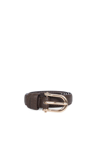 Dark Brown Leather Belt