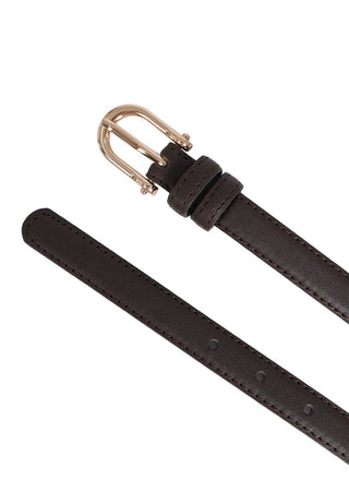 Dark Brown Leather Belt