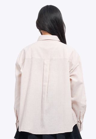 Oversized Long Sleeve Cross Shirt