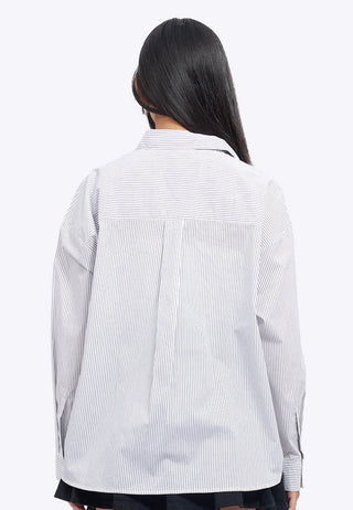 Oversized Long Sleeve Cross Shirt