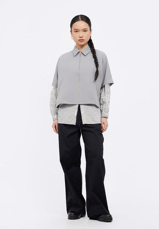 Zip Up Short Sleeve Shirt