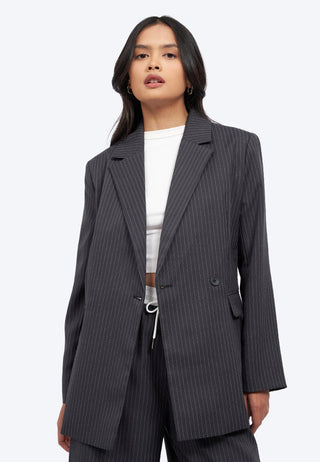 Oversized Pinstripes Blazer