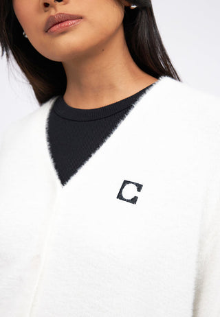 Oversized Long Sleeve Fur Cardigan