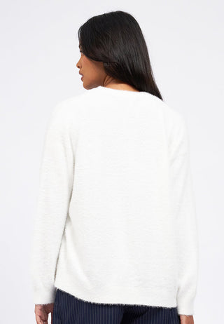 Oversized Long Sleeve Fur Cardigan