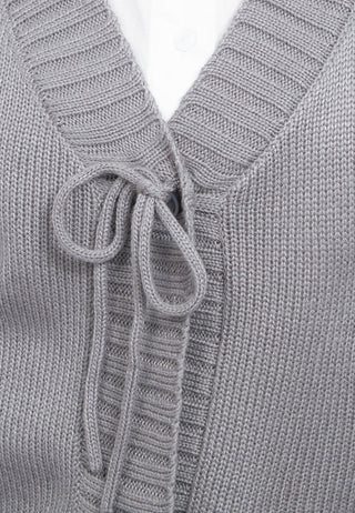 Oversized Front Tie Cardigan