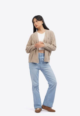 Oversized Logo Cardigan