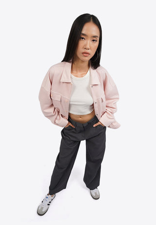 Oversized Shirt Jacket with Double Pocket