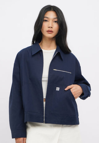 Oversized Long Sleeves Collar Jacket