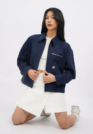 Oversized Long Sleeves Collar Jacket