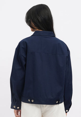 Oversized Long Sleeves Collar Jacket