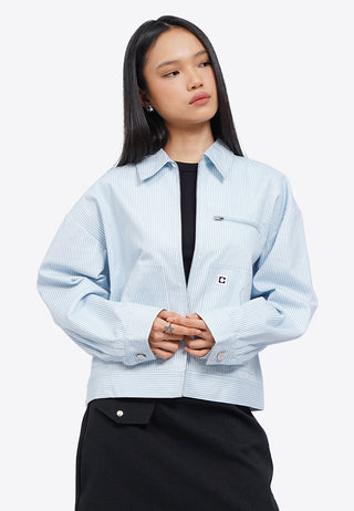 Oversized Pinstripe Jacket