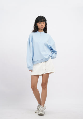 Oversized Zip Up Sweatshirt