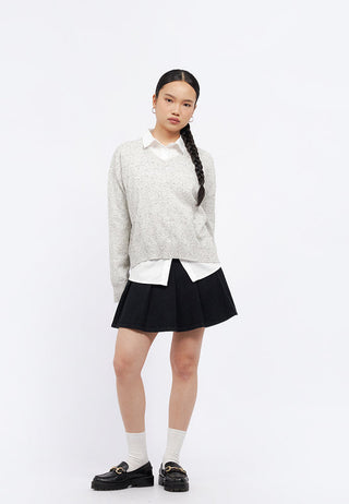 Nep Yarn Oversized Sweater