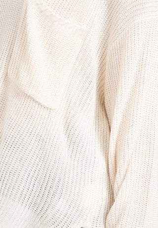 Oversized Sweater with Pocket Details