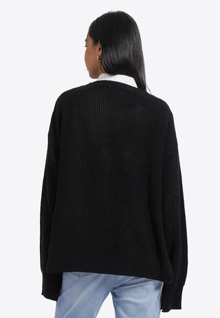 Oversized Sweater with Pocket Details