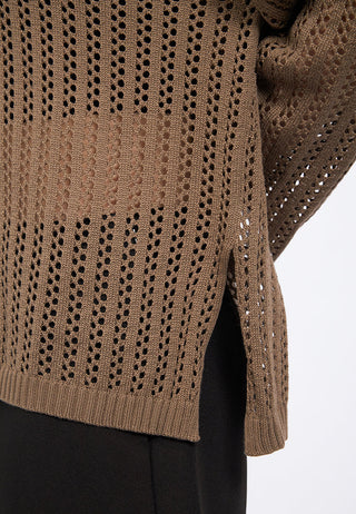 Open Work Oversized Sweater