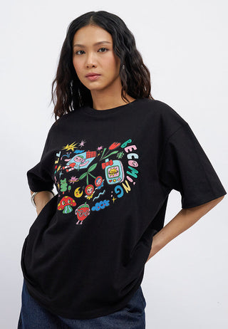Colorbox x Liunic Oversized Graphic T-Shirt