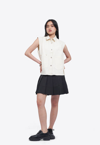 Oversized Button Up Vest