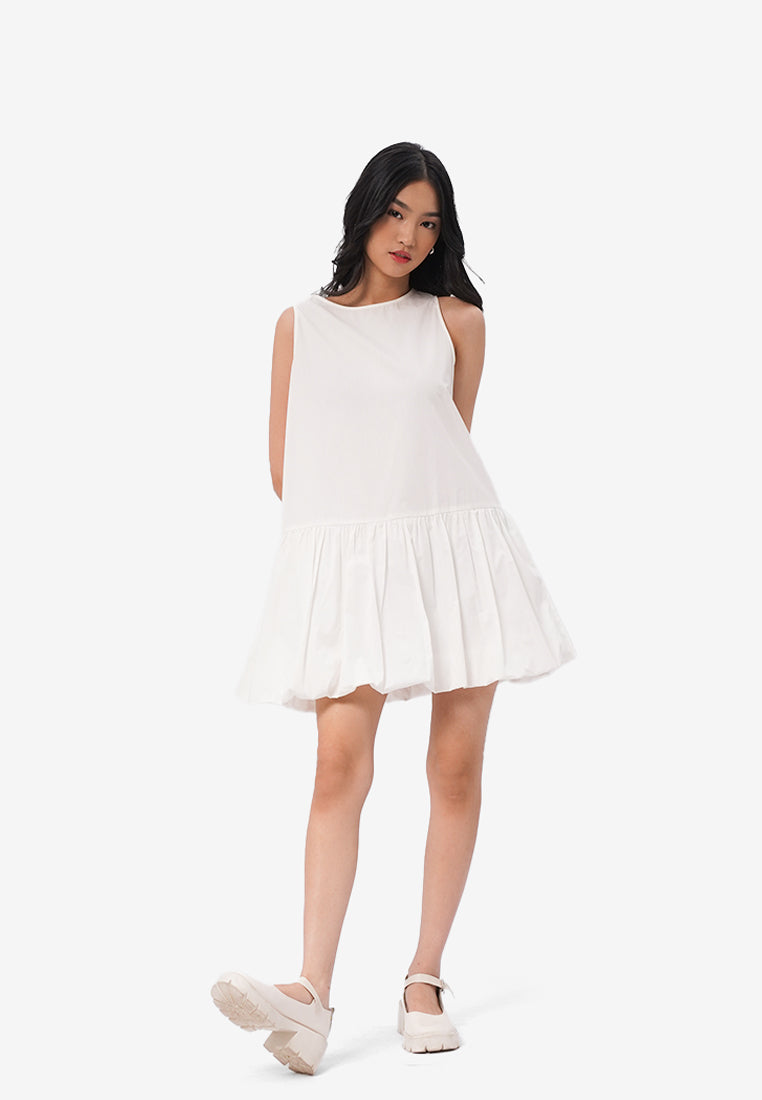 Sleeveless Volume Mini Dress - Main Image