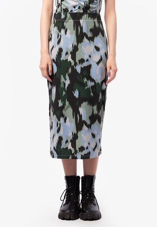 Printed Midi Skirt