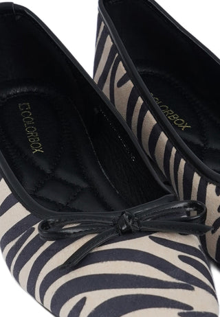 Zebra Pattern Flatshoes