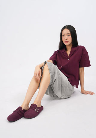 Double Buckle Mules