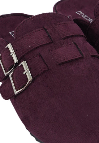 Double Buckle Mules