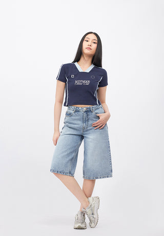 Regular Fit Denim Jorts