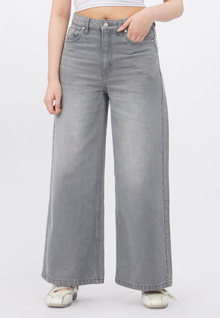Wide Leg Denim Pants