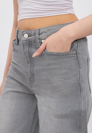 Wide Leg Denim Pants