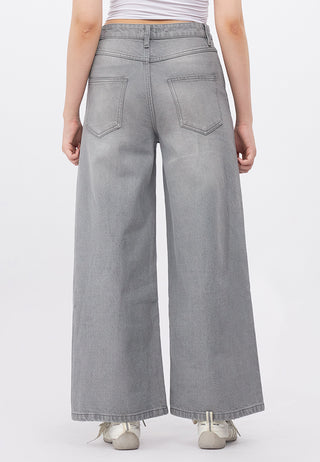 Wide Leg Denim Pants
