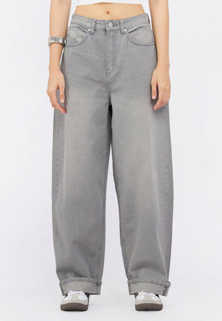 Roll Up Baggy Jeans