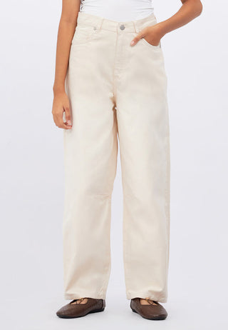 High Waist Wide Leg Denim Pants