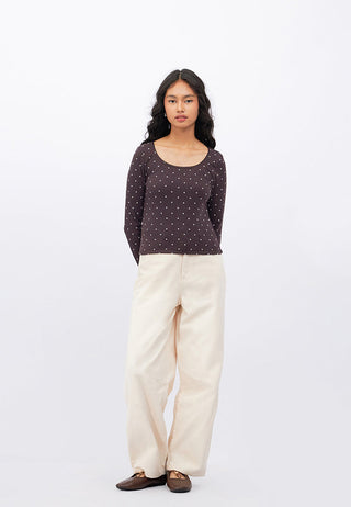 High Waist Wide Leg Denim Pants