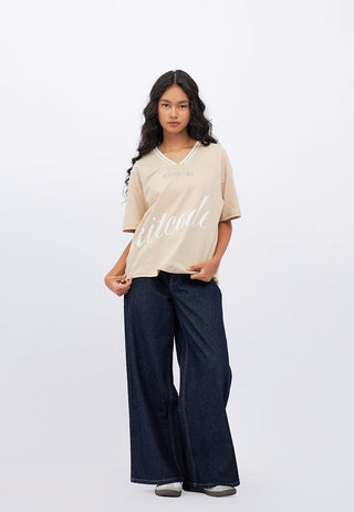 High Waist Wide Leg Denim Pants