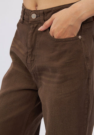 Unfinished Hem Flare Jeans