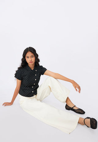 Wide Leg Denim Pants