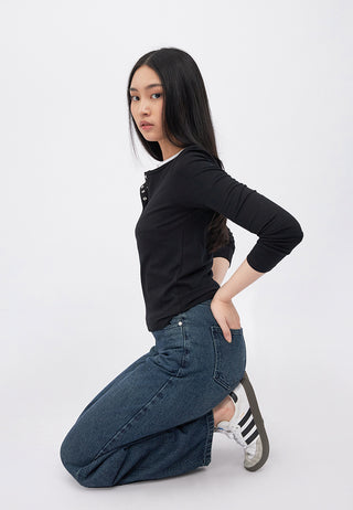 Slim Fit Tapered Denim Pants