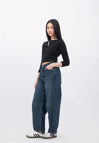 Slim Fit Tapered Denim Pants