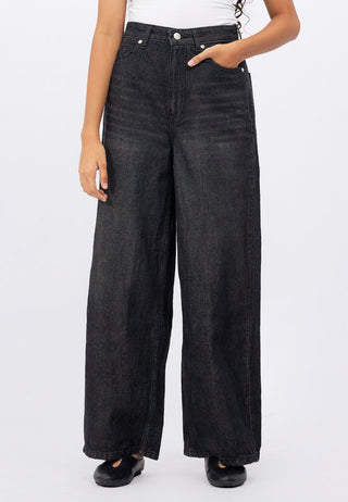 Wide Leg Denim Pants