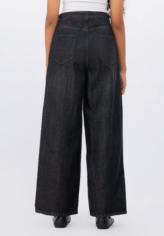 Wide Leg Denim Pants