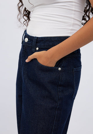 High Waist Baggy Denim Pants