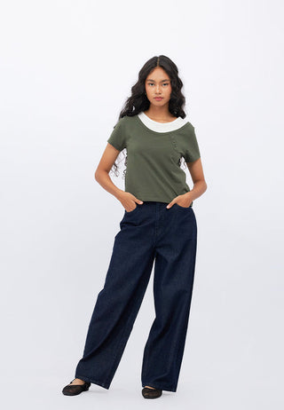 High Waist Baggy Denim Pants