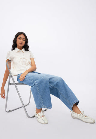 High Waist Baggy Denim Pants