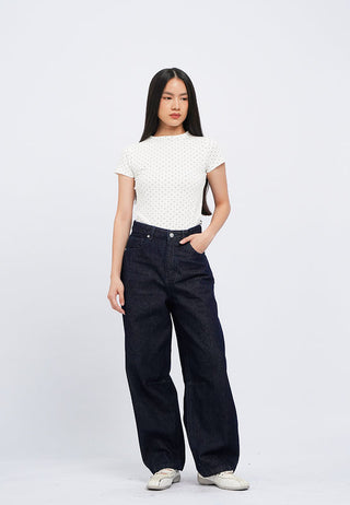 Barrel Denim Pants