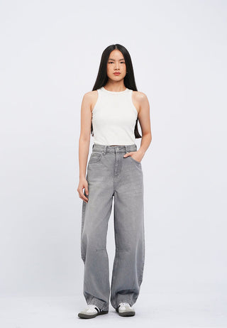 Barrel Denim Pants