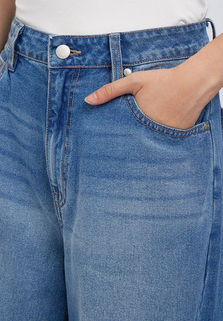 Barrel Denim Pants
