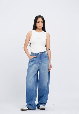 Barrel Denim Pants