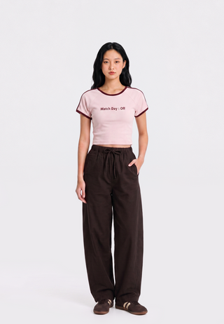 Cropped Barrel Pants