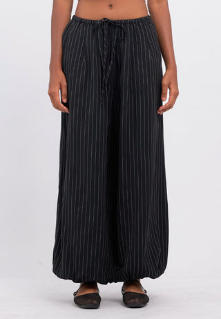 Stripes Ballon Pants with Drawstring